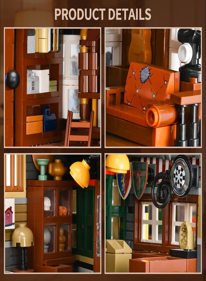 BNG Antique Shop Building Set for Adults, Retro Store Street View Modular Building Block Set with Light, Home Office Decor, Idea Gift for Teens 14+ (1954PCS) - Image 5